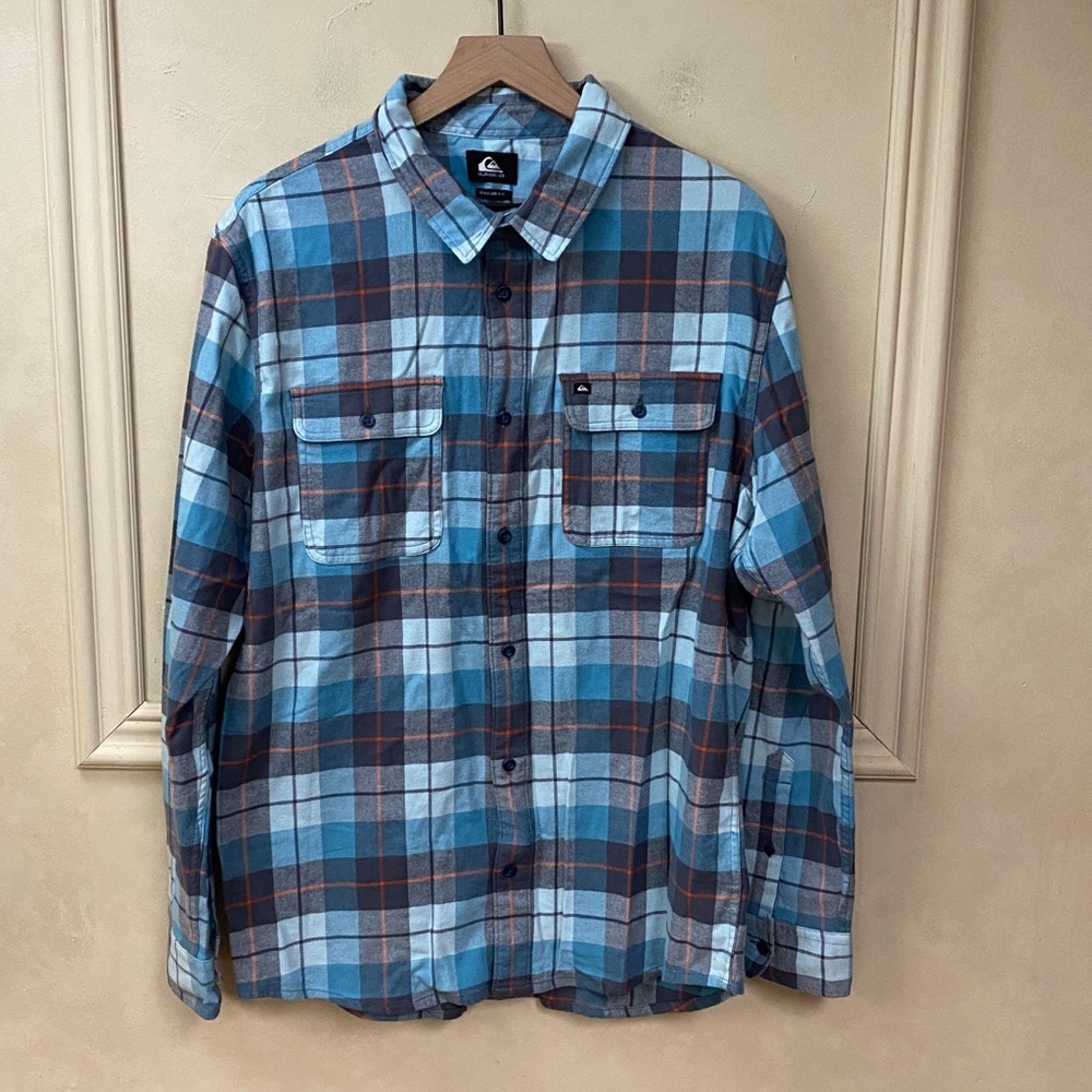 Quiksilver Mens Kinsale Stretch Flannel Shirt